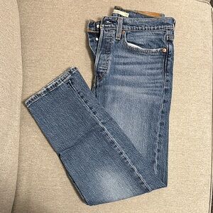 Levi's Classic Indigo Wedgie Straight Leg Jeans